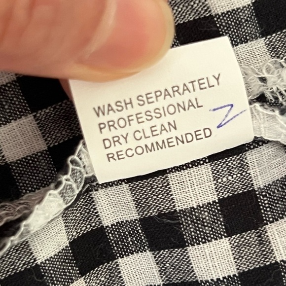 Lioness Women Esmeralda Wrap Top Gingham Black White Check Front Tie XS Stylish - Picture 6 of 15